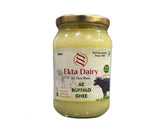 Organic A2 Bilona Buffalo Ghee By Ekta Dairy | Good Source Of Vitamin A & Healthy Desi Danedar Buffalo Ghee Perfect For Use Dailywear | (500ml) 16.9 Ounce | Jar Pack